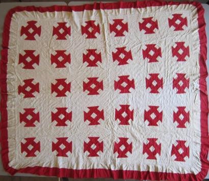 2011-6  red and white patchwork