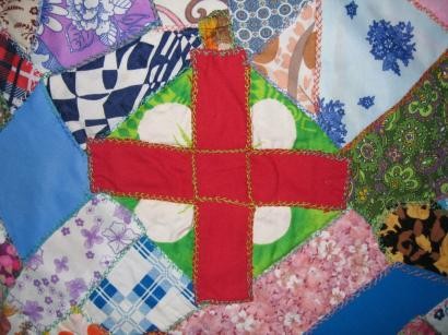 2006-1 1970s crazy patchwork quilt