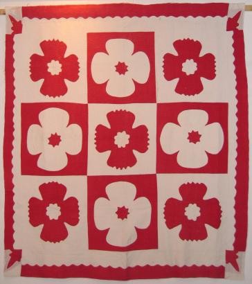 2002-15-B Appliqué flowers quilt