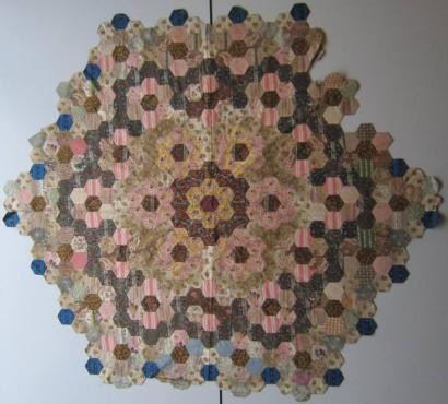 2011-4 hexagon pieced fragment